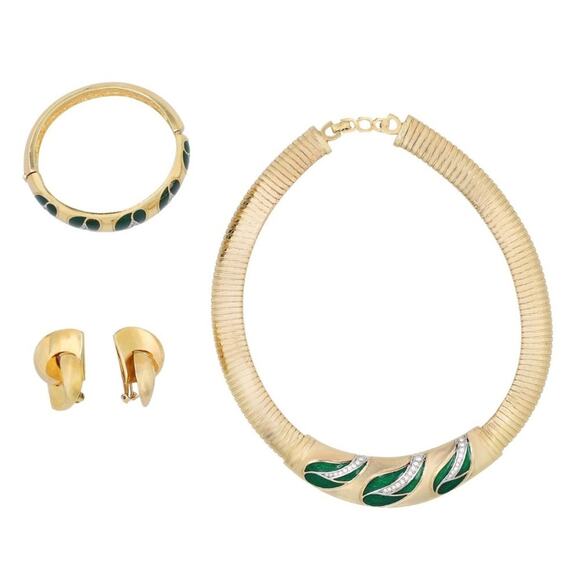 CHRISTIAN DIOR VINTAGE costume jewellery set - Picture 1 of 3